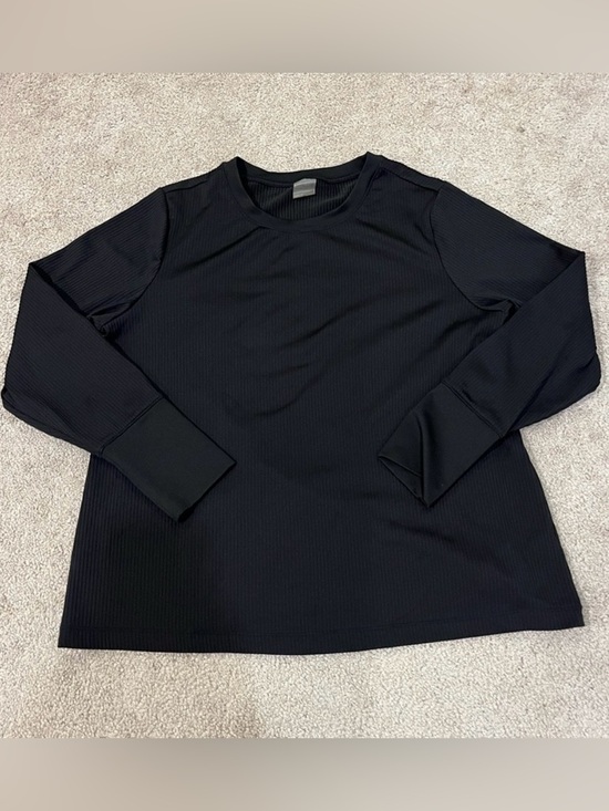 CALIA by Carrie Underwood Tops - CALIA by Carrie Underwood Ribbed Black Long Sleeve Active Top